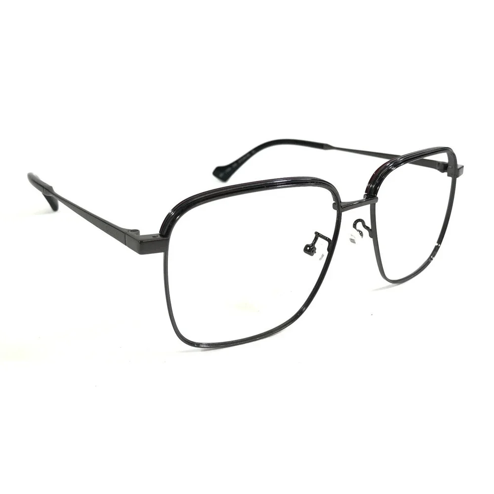 Gucci Eyeglasses Frames GG1101OA 002 Gunmetal Gray Square Asian Fit 57-16-150